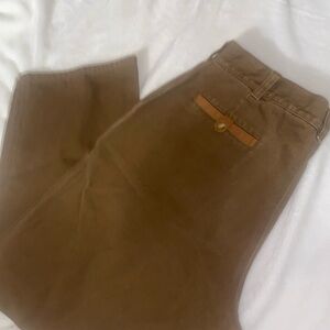 Orvis Mens Khaki Heavy Cotton wide legs and W40x29L